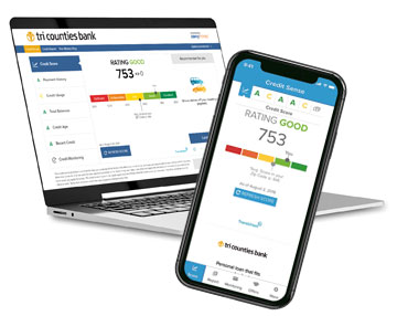 Credit Sense on desktop and mobile devices