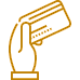 Hand holding credit card