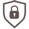 Lock icon for security
