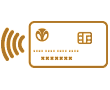 Contactless Symbol on Credit Card
