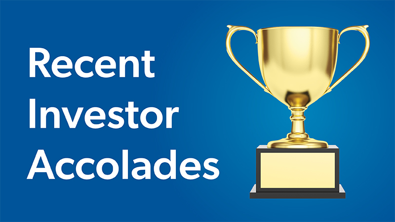 Recent Investor Accolades