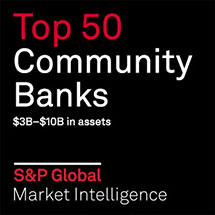 Top 50 Community Banks - S&P Global Market Intelligence