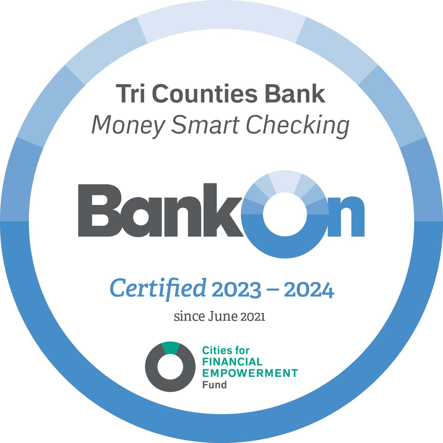 Bank On Money Smart Checking - Certified Seal 2023-2024